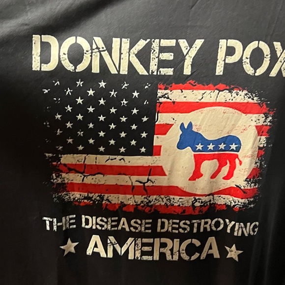 Large fast dry dem donkey polyester printed Tshirt - Picture 2 of 4